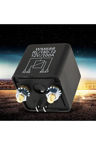 NO BRAND Releu auto 12V CC 100A/75A cu 4 pini