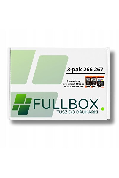 NO BRAND Set de 3 cerneală compatibilă pentru EPSON 266 267 T2661 T2670 WorkF...