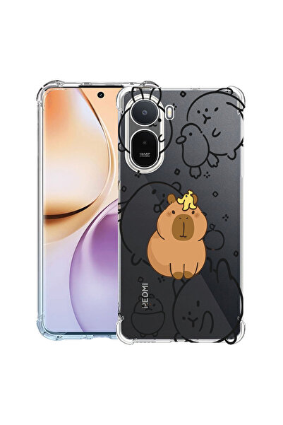 bestcase ®   Husă Antișoc pentru Xiaomi Redmi A7 Pro, Capibara Kawaii de Dese...
