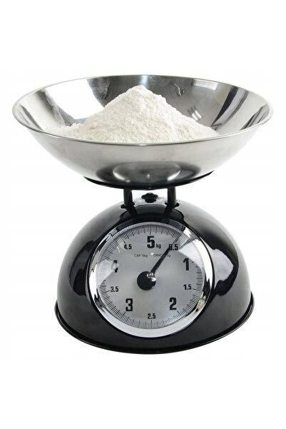 Orionis Cântar de bucătărie mecanic din metal, stil retro Orion, 5 kg, 24,5 X...
