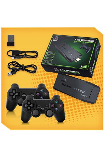 NO BRAND Consolă de jocuri retro HDMI pentru TV, peste 2000 de jocuri, 2 game...