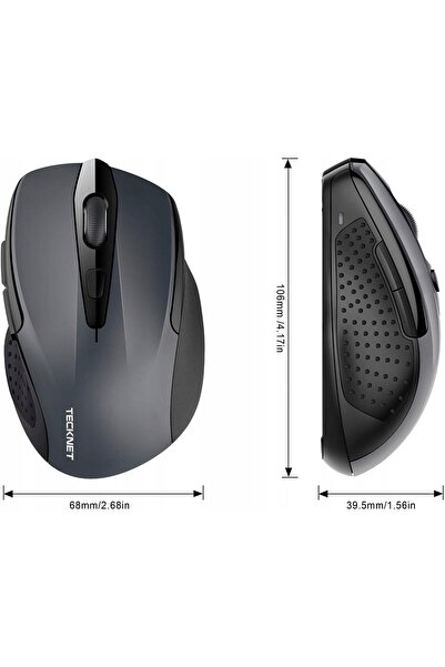 NO BRAND Mouse wireless 2,4G 6 butoane 5 DPI până la 2600 Ergonomic