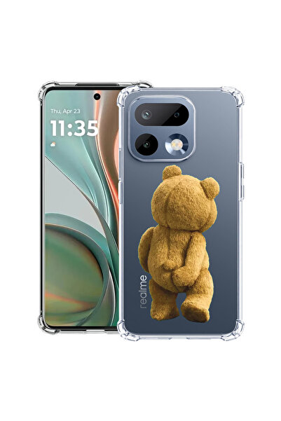 bestcase ®   Противоударен калъф Husa за Realme 16 Pro 5G, Мече със скрита ка...