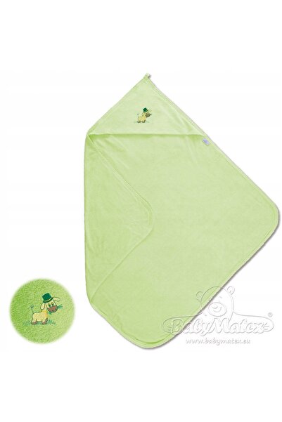 NO BRAND Husă pentru prosop cu glugă pentru bebeluși 100x100 maxi verde 52