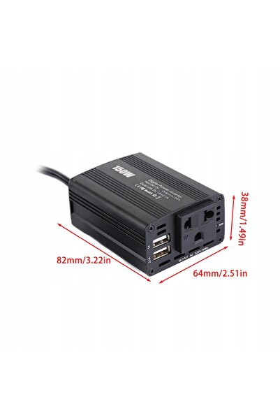 NO BRAND Invertor Convertor Auto 150W 12V/220V