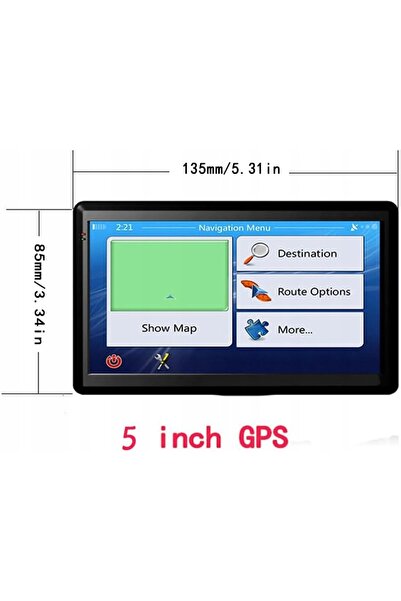 NO BRAND Navigație GPS auto 5 inch Hărți Europa Actualizări 2025 POI