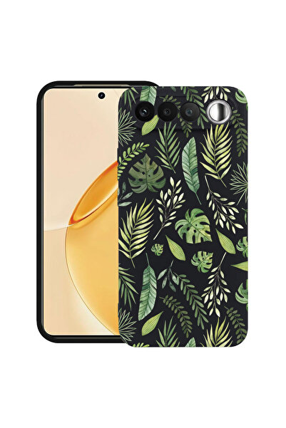 bestcase ®   Θήκη TPU Υπέρλεπτη Husa για Realme 16, Πράσινα φύλλα, 3156801 B 77