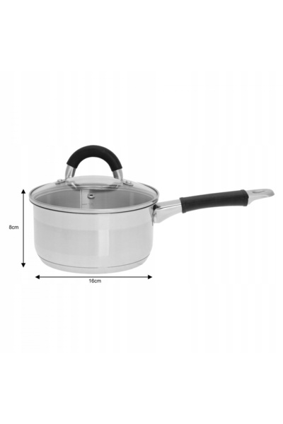 NO BRAND Vas rotund cu capac, din oțel, Ø16cm, 1.5L, Kinghoff