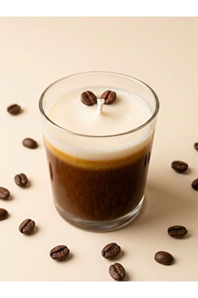 Florence Decorative Coffee Candle, Handmade Soy Wax Candle with Realistic Cof...
