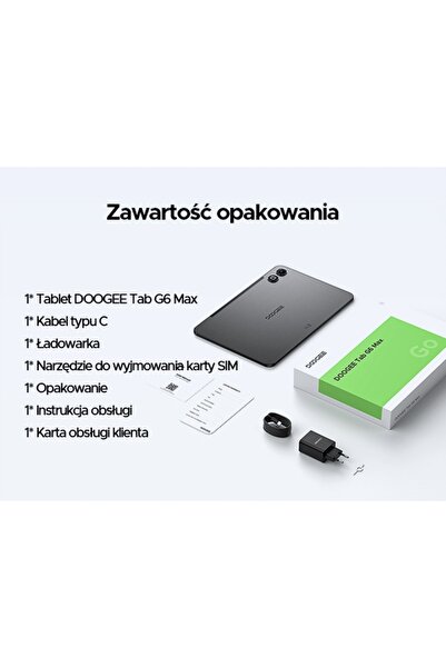 NO BRAND DOOGEE TABG6MAX Tabletă Android 16 13.4" FHD 11000mAh 32+256GB 4G LT...