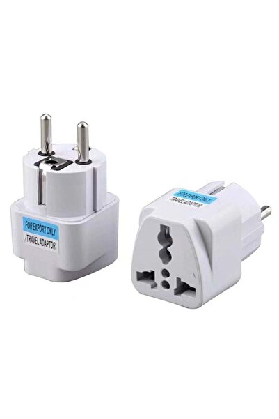 Generic 2 Pieces Universal Type E/F 2-pin Plug Adapter Outlet, Adaptor for US...