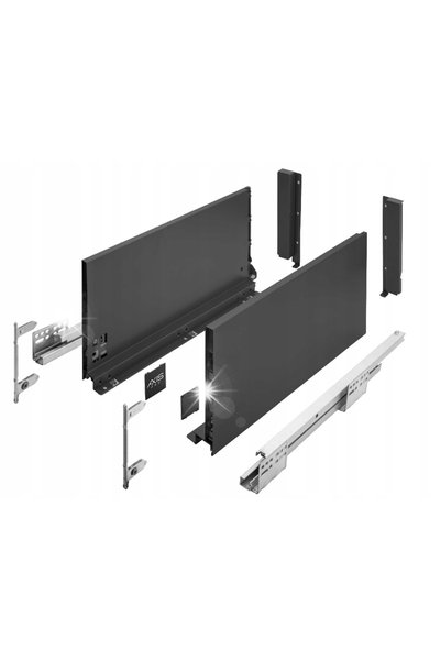 NO BRAND Drawer Gtv Axis Pro B. Înălțime L550 H199 Negru Închidere Silențioas...