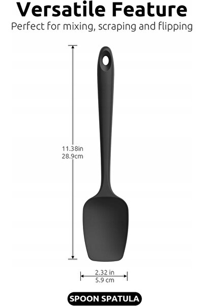 NO BRAND Spatule din silicon, set de 3, rezistente la temperaturi de până la ...