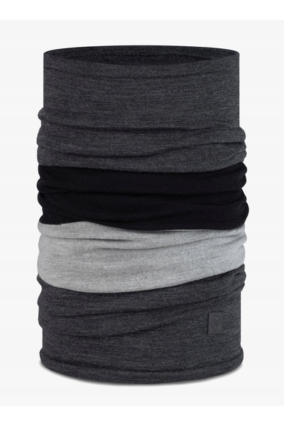 NO BRAND Eșarfă multifuncțională din lână merino Buff - culoare grafit uni