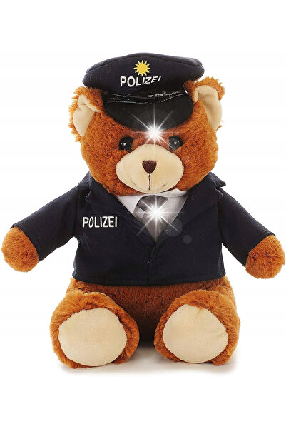 NO BRAND Ursuleț de pluș Poliție 20 cm Moale de îmbrățișat și de joacă