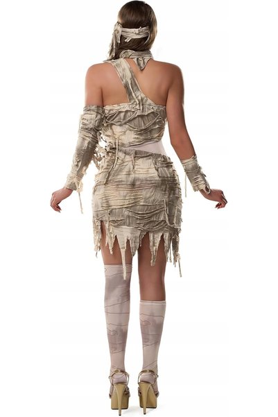 NO BRAND Costum de mumie pentru femei, set cu bandaje, rochie egipteană de Ha...