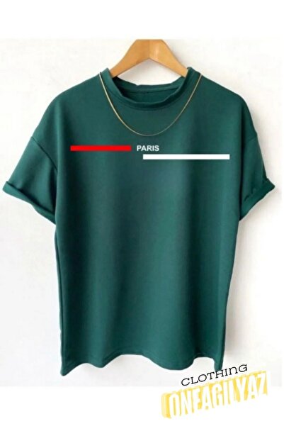 yombaa Μαύρο μπλουζάκι Paris Printed Oversize