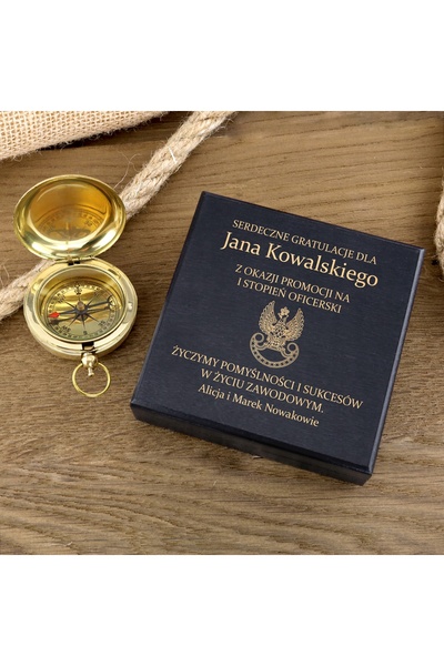 NO BRAND Busolă magnetică Egifts, busolă gravată pentru militari