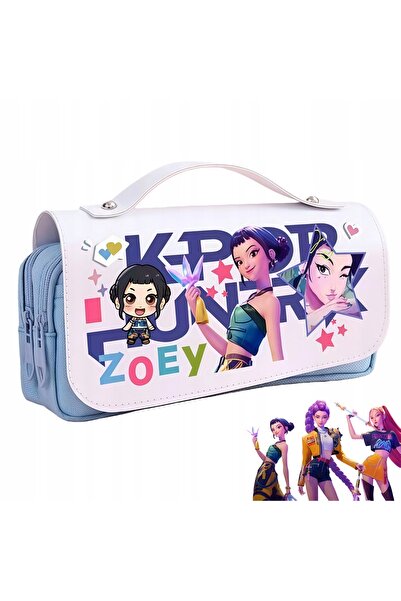 NO BRAND Penar școlar Zoey K-Pop Demon Hunters cu multiple compartimente