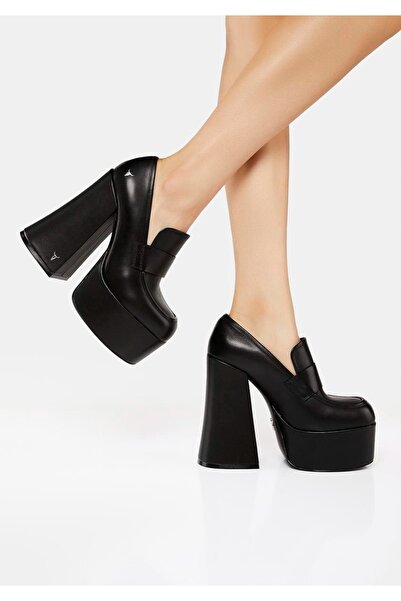 NO BRAND Pantofi negri cu toc înalt din piele naturală Chemistry Windsorsmith...