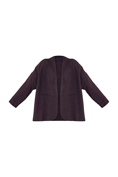 NO BRAND Sacou Oversize Negru cu Mânecă Lungă Prettylittlething 32