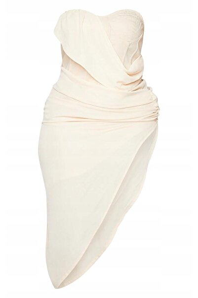 NO BRAND Rochie clasică asimetrică cu umerii goi Prettylittlething 58