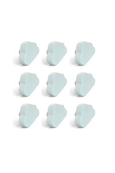 kralkulp 9 Pieces Blue Color Cloud-Shaped Handle Model (Cloud Handle)