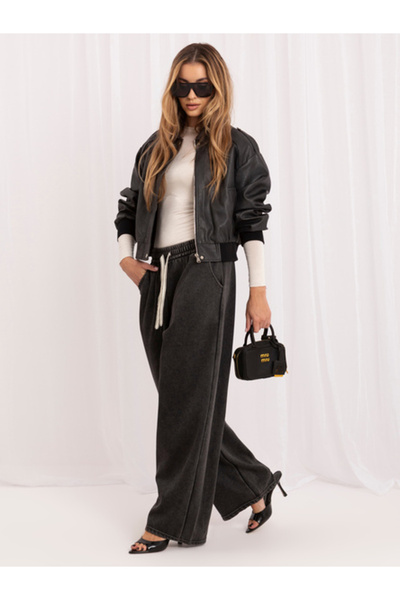 Italy Moda Pantaloni Dama Lunga, Larga, ITALY MODA, Gri