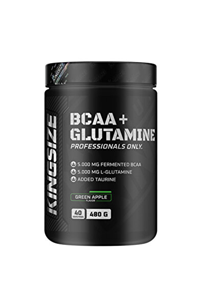 Kingsize Nutrition BCAA + Glutamine Powder 480 Gr - YEŞİL ELMA