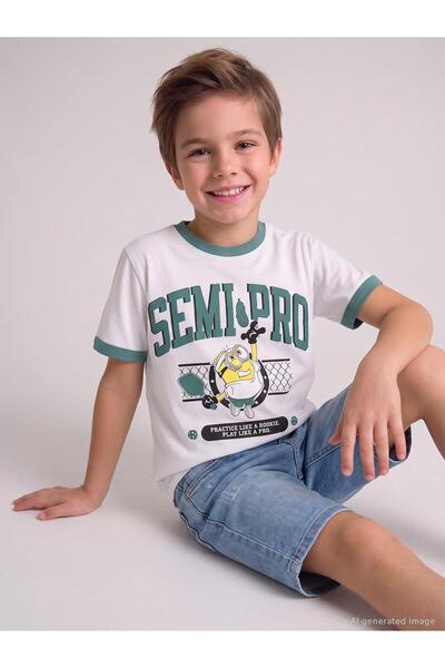 Minions 2-9 Years Old Boys' T-Shirt - White