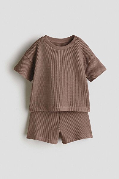 H&M 2-piece waffled cotton set