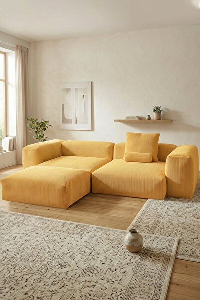 MiniWood Relax Köşe Koltuk Takımı Sünger Koltuk Kanepe Divan