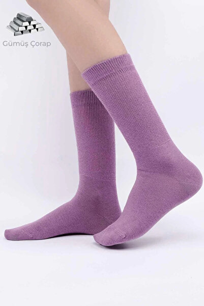 Mısırlı Women's 10% Silver Mineral Content Socks Purple