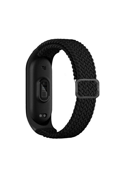 Beline Λουράκι Νάιλον για Xiaomi Mi Band 10/9/8 - Μαύρο, Ρυθμιζόμενο