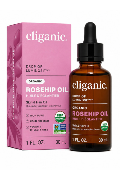 Cliganic USDA Organic Rosehip Seed Oil | 100% Pure Cold-Pressed Unrefined | H...