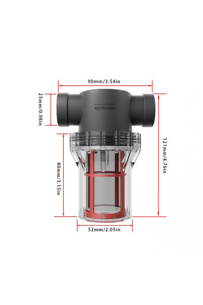 Choice F 0.75inch 200 mesh 3/4inch internal thread filter, 20 water pipes, 30...
