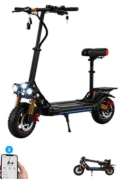 Ummelia سكوتر كهربائي قابل للطي Wildspeed 2 Max بقوة 48 فولت و800 واط، إطارات...
