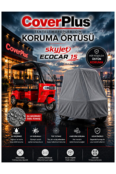 CoverPlus Skyjet Ecocar 15 3-Wheel Electric Moped Compatible Waterproof Cover...