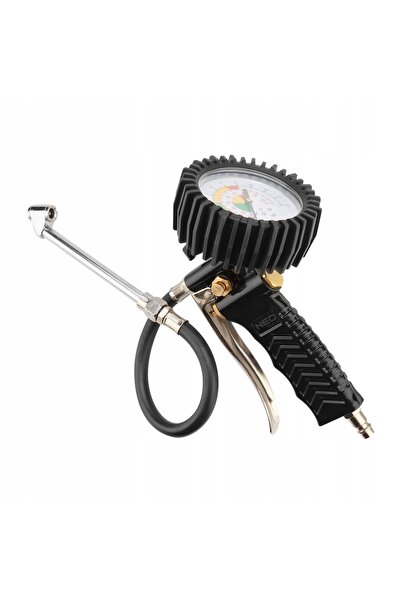 NEO Tools Pistol pentru pompare cu manometru sh. 63 mm, vârf lung