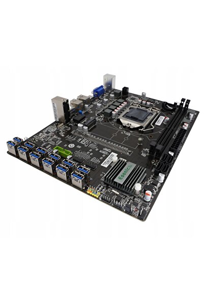 ESONIC Placă de bază BTC B250BA1 12x USB PCIe LGA 1151 DDR4 Pentru mașină de ...