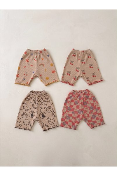 BABYBEK Organic Cotton 4-Piece Girls' Tights Set