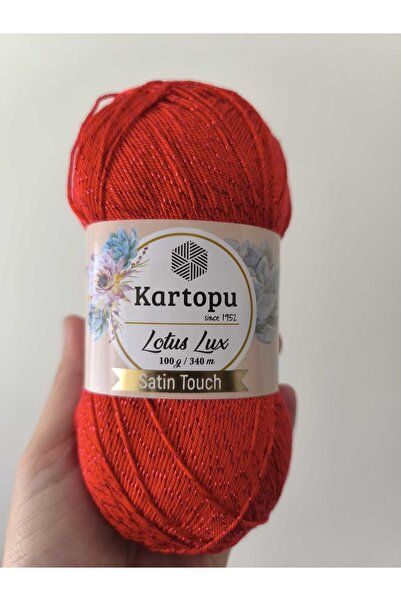 Kartopu Lotus Lux Glitter K165-Red Lot 72090