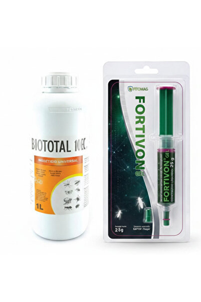 NO BRAND Pachet Protecție Casă si Curte – Biototal 10 EC 1L + Fortivon Gel Gâ...