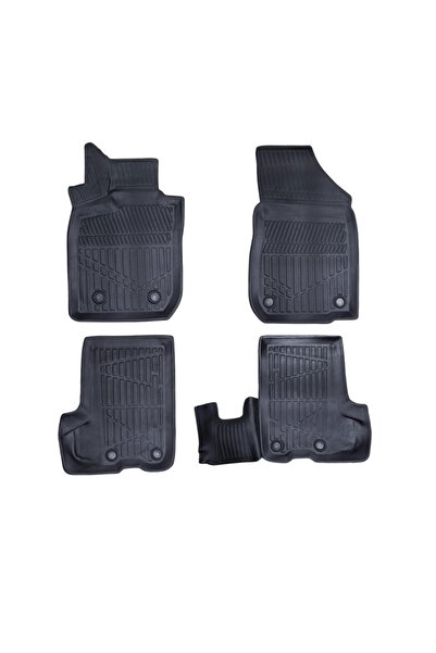 DELUXETUNING Set covorase auto cauciuc Dacia Logan II 2012-2020, forma tavita 3D