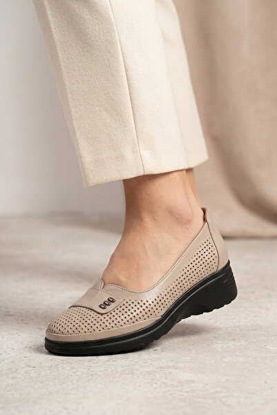 Solly 787 Mink Genuine Leather Women's Heeled Shoes