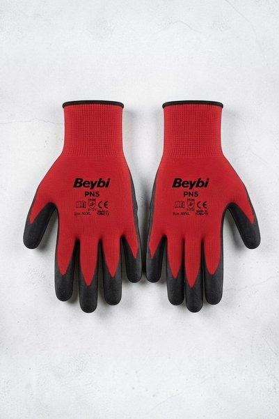 Generic Brand Pn5 Red Nitrile Work Gloves 10/XL - 5 Pairs (10 Pieces)