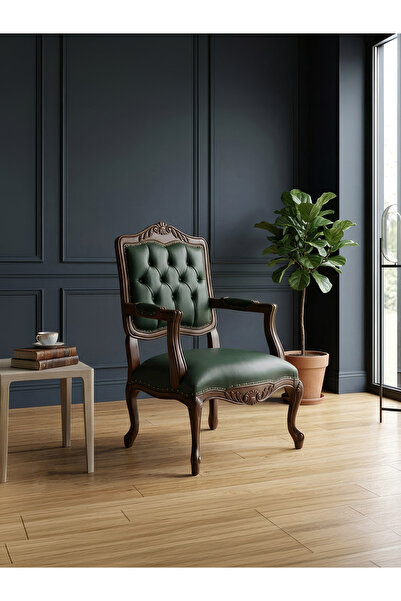 Gazzini Furniture Winchester Rustik Still Klasik Ahşap Berjer