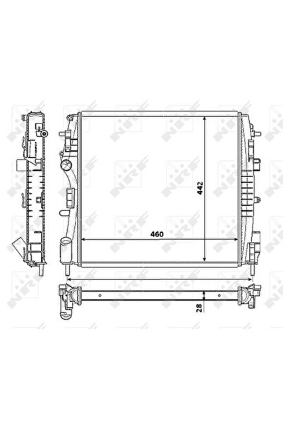 NRF Radiator Racire Motor Renault Kangoo 2005-2005