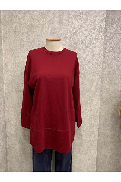 Puane 26Y20735 TUNİK BASİC SWEAT BORDO