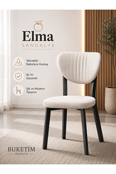 Buketim Mobilya Elma Metal Modern Mutfak Cafe Restoran Proje Sandalyesi